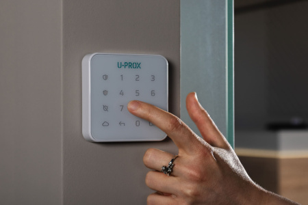 Бездротова сенсорна клавіатура U-Prox Keypad G1 White, 1 група, бездротовий, білий - фото 9