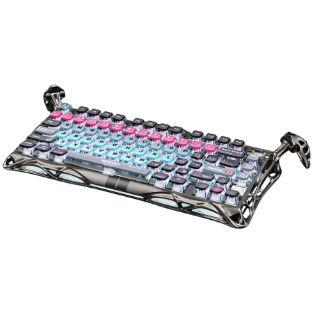 Клавіатура магнітна GravaStar Mercury V75 Pro 80keys, Magnetic Jade Gaming, 8K, USB-A, RGB, Cyberpunk - фото 17