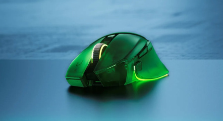 Миша Razer Basilisk V3 Pro 35K, RGB, USB-A/WL/BT, Phantom Green Ed. - фото 2