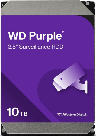 WD Жорсткий диск 10TB 3.5" 7200 512MB SATA Purple Pro Surveillance - фото 1
