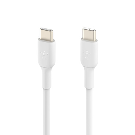 Кабель USB-C > USB-C заряджання/синхронізації Belkin 1м, 60Вт, Type-C, PVC, білий - фото 2