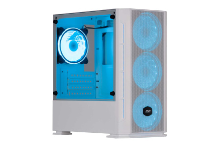 Корпус 2E GAMING Calleo GB700W без БЖ, 2xUSB3.0, 1xUSB2.0, 4x120мм ARGB, VGA 320мм, LCS ready, контролер з пультом, TG Side Window, mATX, білий - фото 6