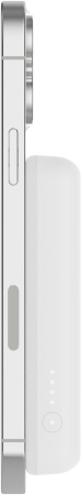 Акумулятор портативний літій-іонний Power Bank Belkin 5000мА·год, 7.5Вт, MagSafe, білий - фото 3