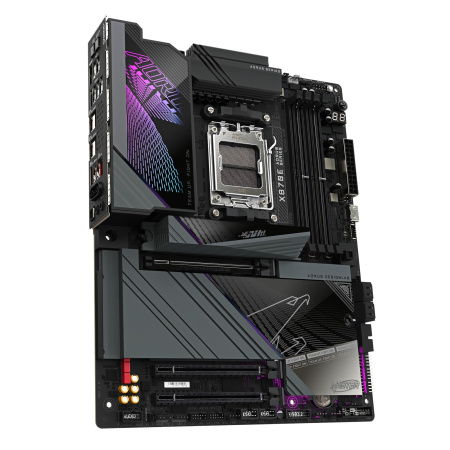 Материнська плата GIGABYTE X870E AORUS MASTER sAM5 X870 4xDDR5 M.2 HDMI Typc-C ATX - фото 2