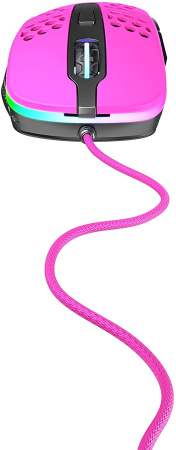 Миша Xtrfy M4, USB-A, RGB, рожевий - фото 6