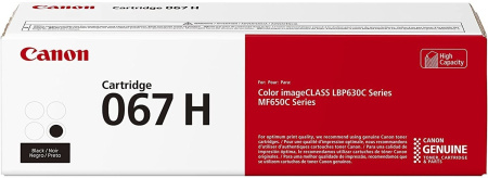 Картридж Canon 067H MF651Cw/MF655Cdw/MF657Cdw/LBP631Cw/LBP633Cdw Black (3130 стор.) - фото 1