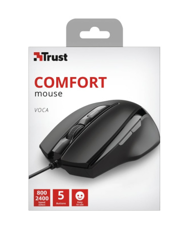 Миша Trust Voca, USB-A, чорний - фото 10 Миша Trust Voca, USB-A, чорний - фото 10