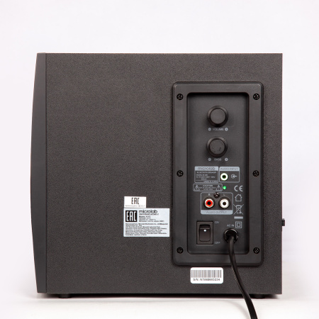Акустична система MICROLAB M-300 2.1, 38W, mini-jack, чорний - фото 2