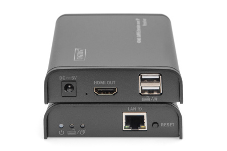Digitus Подовжувач HDMI KVM по IP, комплект, Full HD, 1080p, через мережевий кабель (Cat 5, 5E, 6), 120м - фото 3