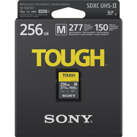 Карта пам'яті Sony SDXC 256GB C10 UHS-II U3 V60 R277/W150MB/s Tough - фото 2