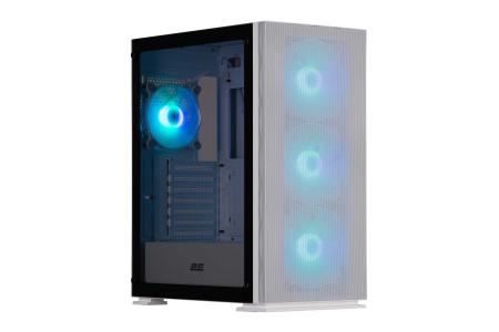 Корпус 2E GAMING Virtus Neo G3301NW без БЖ 2xUSB3.0, 1xUSB2.0, 3x140мм ARGB, 1x120мм ARGB, VGA 340мм, LCS ready, контролер з пультом, TG Side Panel, ATX, білий - фото 2