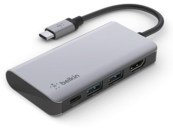 Хаб Belkin USB-C 4в1 Multiport Dock Хаб Belkin USB-C 4в1 Multiport Dock