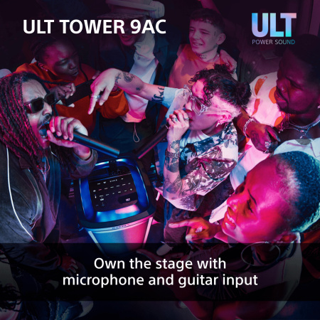 Акустична система Sony ULT TOWER 9AC 2.0, BT 5.3, LED, Party Connect, SBC, AAC, LDAC - фото 17