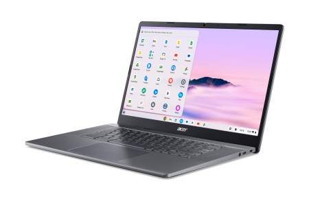 Acer Ноутбук Chromebook Plus CB515-2H 15" FHD IPS, Intel i5-1235U, 16GB, F512GB, UMA, ChromeOS, сірий - фото 15