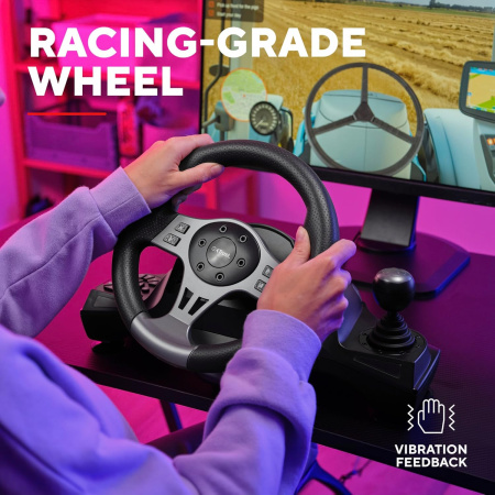 Trust Кермо і педалі GXT 289 Movi, PC/PS4/PS3/Xbox/Nintendo Switch - фото 3