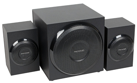 Акустична система MICROLAB M-110 2.1, 10W, mini-jack, чорний - фото 2
