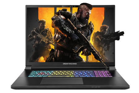 Ноутбук Dream Machines RX5090-18 18UHD+, Intel U9-275HX, 32GB, F2TB, NVD5090-24, DOS, чорний - фото 1