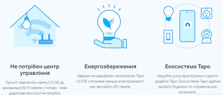 TP-Link Розумна Wi-Fi лампа, з можливістю затемнення Tapo L510E N300 - фото 10