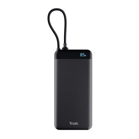 Акумулятор портативний літій-іонний power bank Trust Fiera, 20000мА·год, 2хUSB-C, 20W, PD/QC 3.0, чорний - фото 1