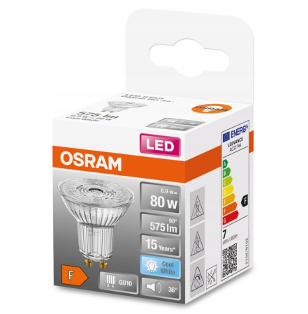 Osram Лампа LED GU10 6.9Вт 4000К 575Лм PAR16 - фото 3