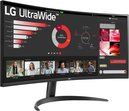LG Монітор 34" 34WR50QK-B 2xHDMI, DP, Audio, VA, 3440x1440, 21:9, 100Hz, sRGB 99%, CURVED, FreeSync, HDR10 - фото 3 LG Монітор 34" 34WR50QK-B 2xHDMI, DP, Audio, VA, 3440x1440, 21:9, 100Hz, sRGB 99%, CURVED, FreeSync, HDR10 - фото 3