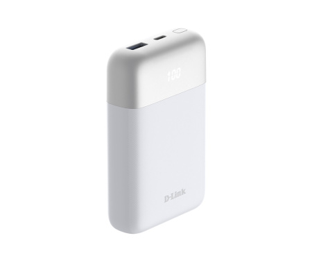 Акумулятор портативний літій-іонний Power Bank D-Link 10000мА*год 18Вт 1xUSB-A, 1xUSB-C, білий - фото 6