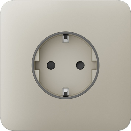 Ajax Передня панель для вбудованої розеткиSoloCover for Outlet Basic, ivory - фото 1
