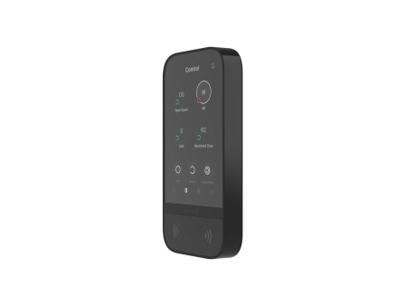 Клавіатура з сенсорним дисплеєм Ajax KeyPad TouchScreen, jeweller, бездротовий, чорний - фото 14