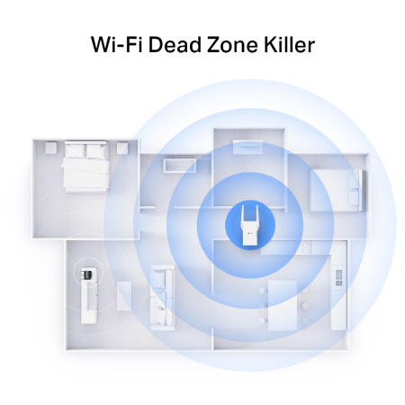 Розширювач покриття WiFi TP-LINK RE705X AX3000, 1хGE, MESH - фото 5