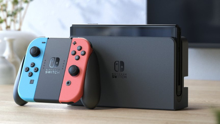 Ігрова консоль Nintendo Switch OLED (неоновий червоний/неоновий синій) - фото 2