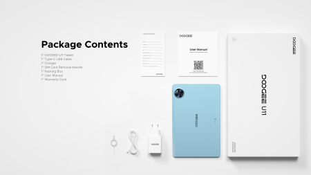 Планшет Doogee U11 11" 4ГБ, 128ГБ, 8580мА•г, Android, сірий - фото 15