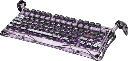 Клавіатура магнітна GravaStar Mercury V75 Pro 80keys, GravaStar x Gateron Jade Gaming, USB-A, 8k, RGB, Iron Purple - фото 20