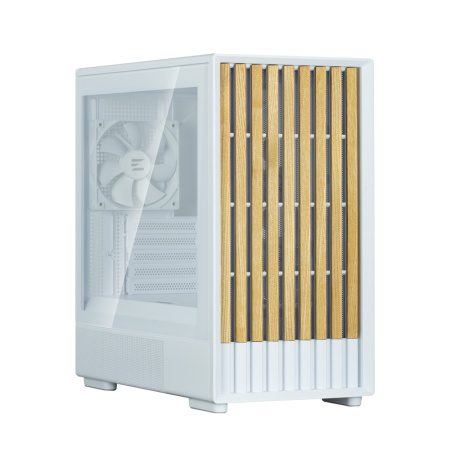 Корпус Zalman P10 Namu без БП, 1xUSB3.0, 1xUSBType-C, 2x120мм, 1x120мм ARGB, VGA 340мм, LCS ready, TG Side Panel, mATX, білий - фото 2