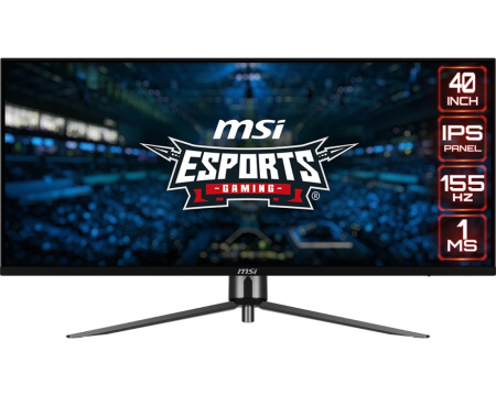 MSI Монітор 40" MAG401QR 2xHDMI, DP, USB-C, 2xUSB, Audio, IPS, 3440x1440, 21:9, 155Hz, 1ms, sRGB 118%, AdaptiveSync, HDR400 - фото 1