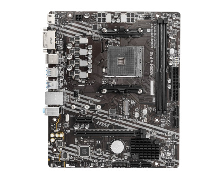 Материнcька плата MSI A520M-A PRO sAM4 A520 2xDDR4 M.2 HDMI DVI mATX - фото 1