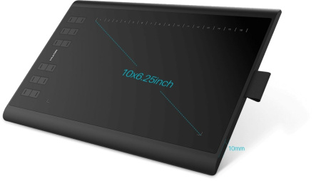 Графічний планшет Huion 10"x6.2" H1060P, MicroUSB, чорний - фото 7