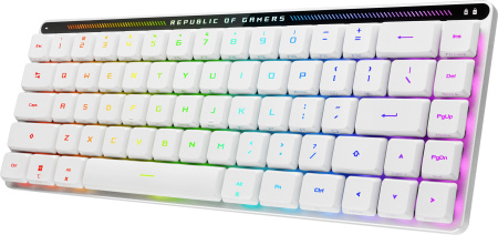 ASUS Клавіатура механічна ROG Falchion RX Low Profile, 68key, Red Switch, USB-A/WL/BT, EN/UK, RGB, білий - фото 11