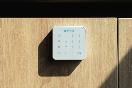 Бездротова сенсорна клавіатура U-Prox Keypad G1 White, 1 група, бездротовий, білий - фото 20