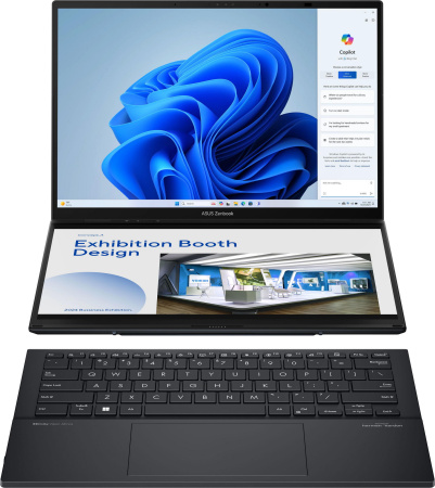 ASUS Ноутбук Zenbook DUO UX8406CA-QL049W 14" FHD OLED, Intel Ultra 7 255H, 32GB, F1TB, UMA, Win11, Сірий - фото 1