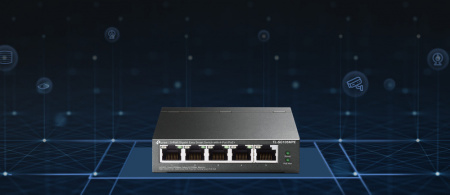 TP-Link Комутатор TL-SG105MPE 5xGE (4xPoE), 120Вт, WebSmart - фото 2
