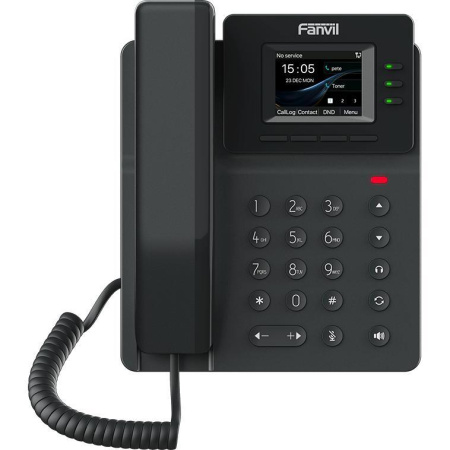 Телефон IP Fanvil V60P 2xFE LAN, 4 SIP line, SW Linux, PoE, 2.4" кольоровий дисплей - фото 2