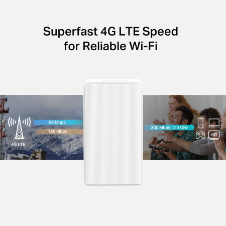 Маршрутизатор MERCUSYS MB110-4G N300, 4G/LTE, 1xFE LAN, 1xFE WAN - фото 6