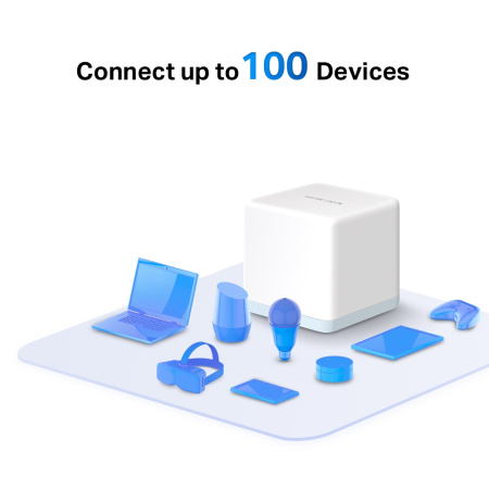 Система WiFi-Mesh MERCUSYS Halo H30 AC1200, 2xFE LAN/WAN, 2мод - фото 6