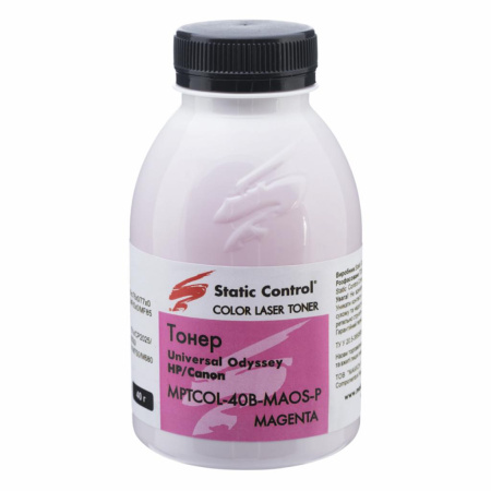 Тонер HP CLJ Enterprise Universal 40г Magenta Static Control (MPTCOL-40B-MAOS-P) - фото 1