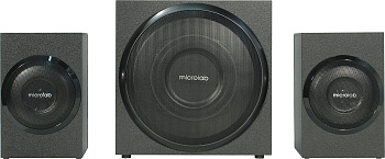 Акустична система MICROLAB M-110 2.1, 10W, mini-jack, чорний