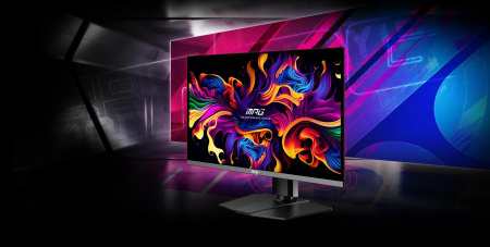 MSI Монітор 26.5" MPG 272URX QD-OLED 2xHDMI, DP, 2xUSB, USB-C, Audio, OLED, 3840x2160, 240Hz, 0.03ms, DCI-P3 99%, AdaptiveSync, Pivot, HDR400 - фото 2