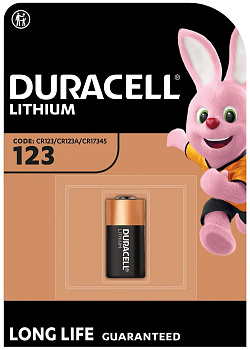 Літієва батарейка Duracell High Power 123 3V, (CR123 / CR123A / CR17345), 1 шт.