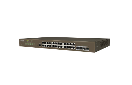 Tenda Комутатор TEG5328F 24xGE, 4xSFP, L3, Керований - фото 4