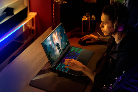 Acer Ноутбук Nitro 16 AN16-73 16" WUXGA IPS, Intel i7-14650HX, 32GB, F1TB, NVD4050-6, Lin, чорний - фото 14