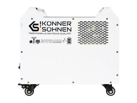 Портативна електростанція Konner&Sohnen KS 2500PS, 2500Вт, 2560 Вт/год, LifePo4, UPS, 31кг - фото 4 Портативна електростанція Konner&Sohnen KS 2500PS, 2500Вт, 2560 Вт/год, LifePo4, UPS, 31кг - фото 4